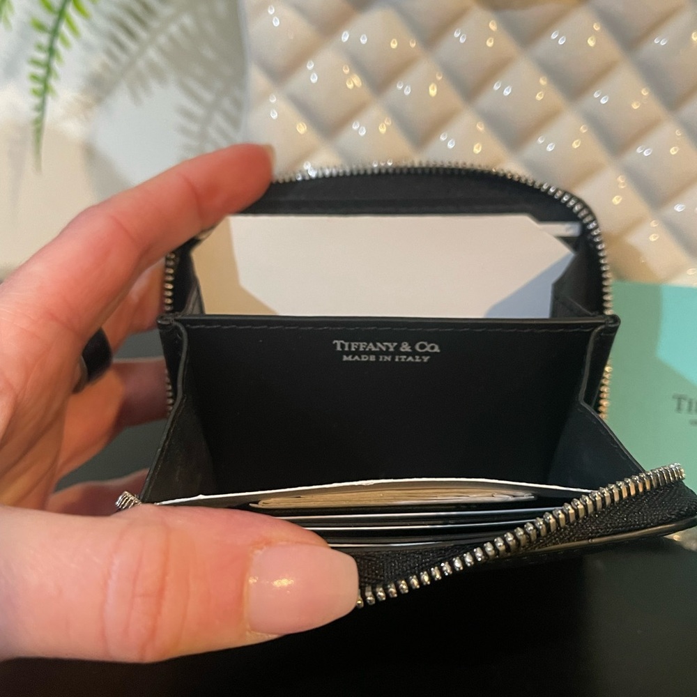 NEW Tiffany&Co Compact Zipper Wallet - Picture 5 of 6